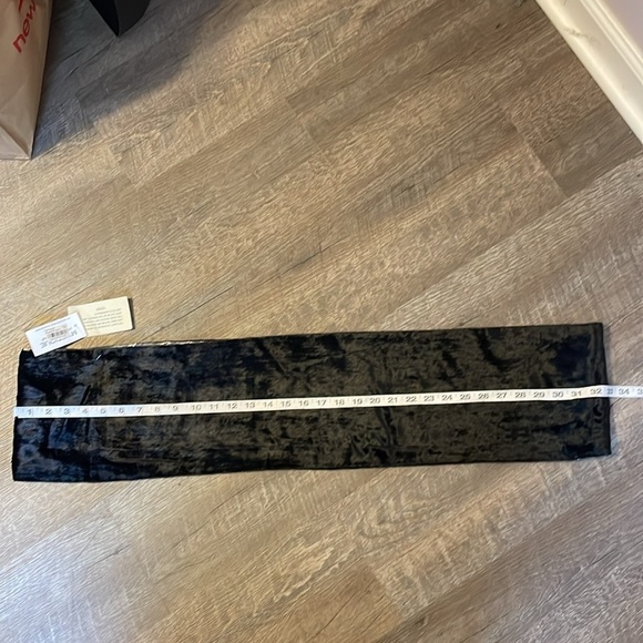 Mystique Infinity Wrap Black Velour and Silver Scarf OS - Picture 11 of 13